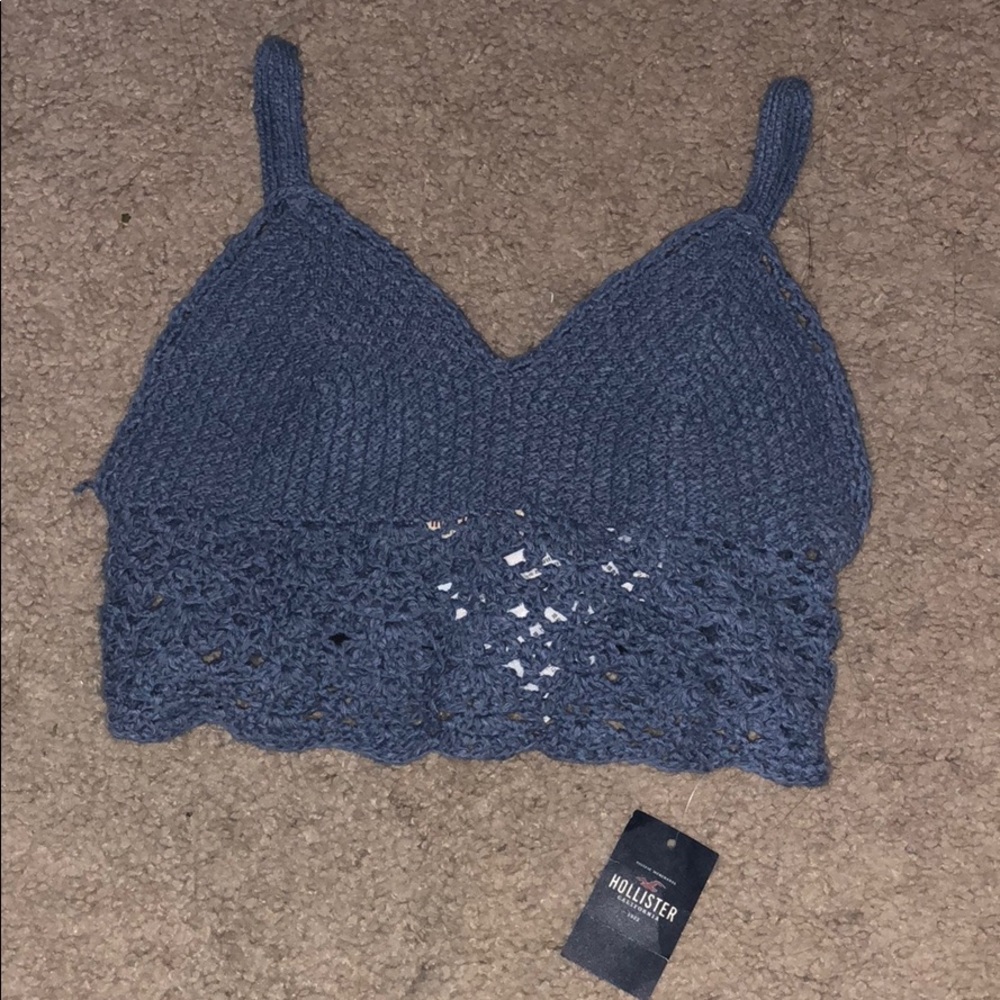 Crocheted crop top